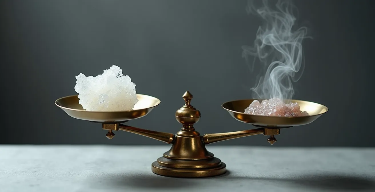 Balance représentant l'équilibre entre apport et dépense énergétique