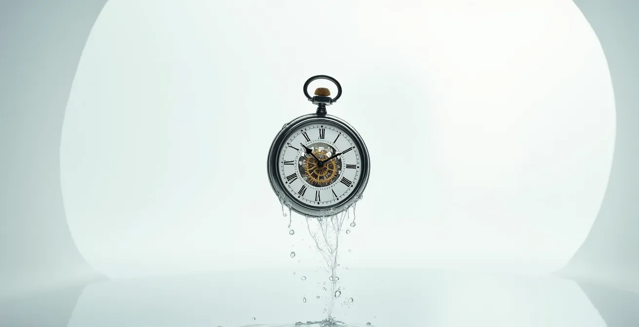 Mécanisme d'horlogerie représentant la synchronisation des cycles biologiques